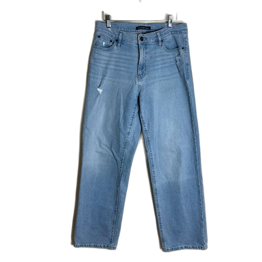 Calvin Klein jeans high rise 90s fit ladies light wash denim jeans size 27
